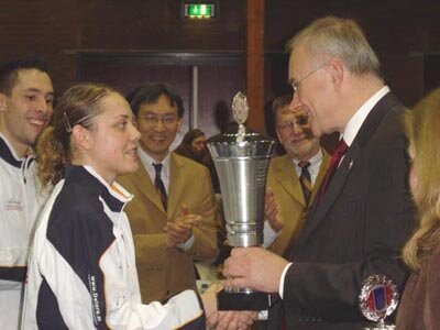 Лариса с чемпионским кубком Голландии